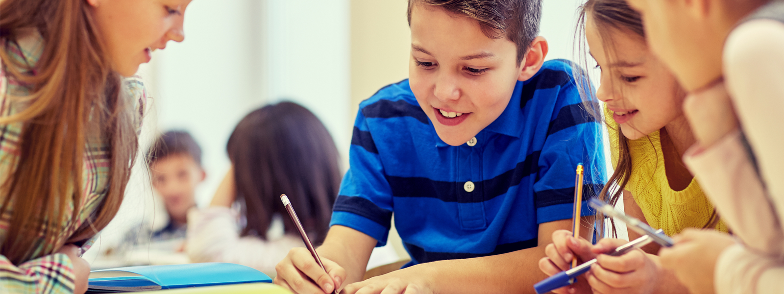 Young children in an learning environment